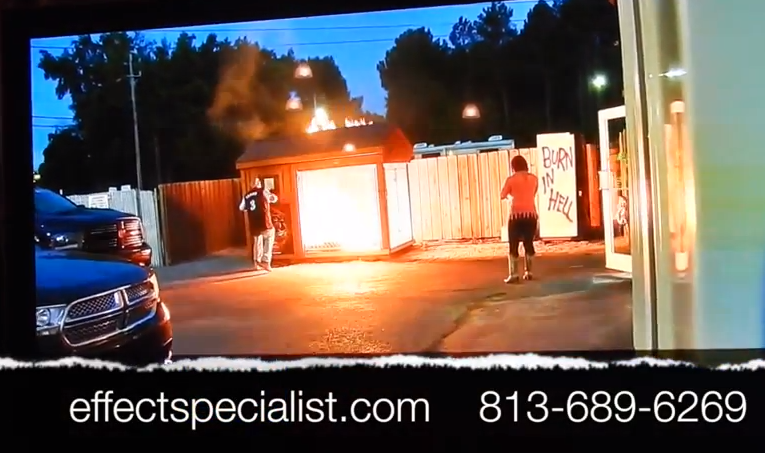 lizard lick towing drangonfly   TV propane flames